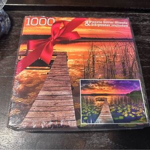 Gerjato 1000 Piece Sunset Lake Puzzle